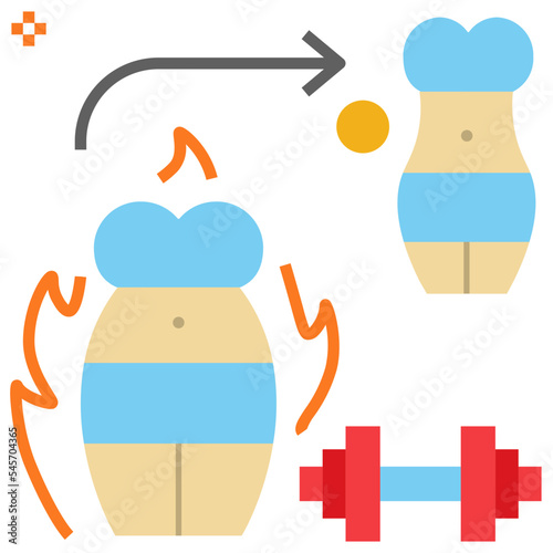 burn flat style icon