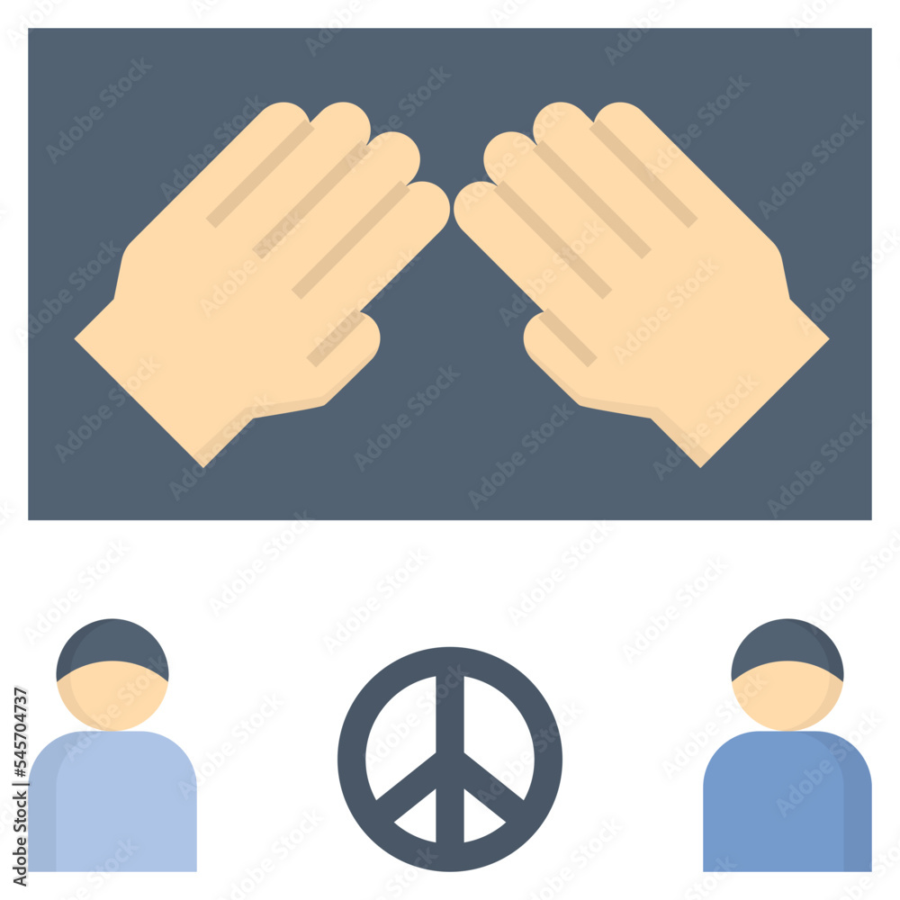 Obraz premium cohesion flat style icon