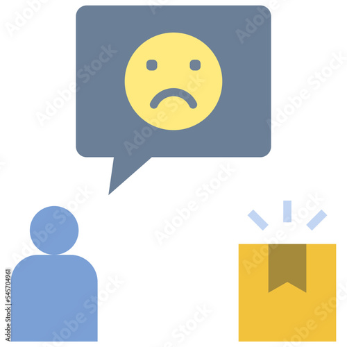 complaint flat style icon
