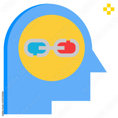 constrained flat style icon