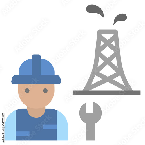 construction flat style icon