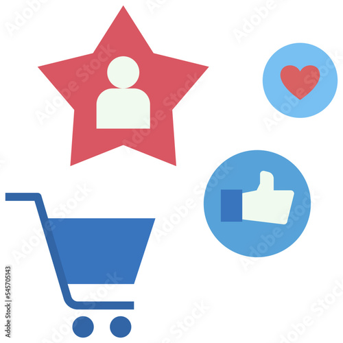 consumer flat style icon
