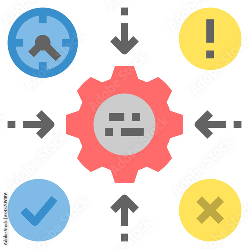 context flat style icon