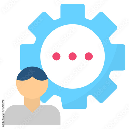 context flat style icon