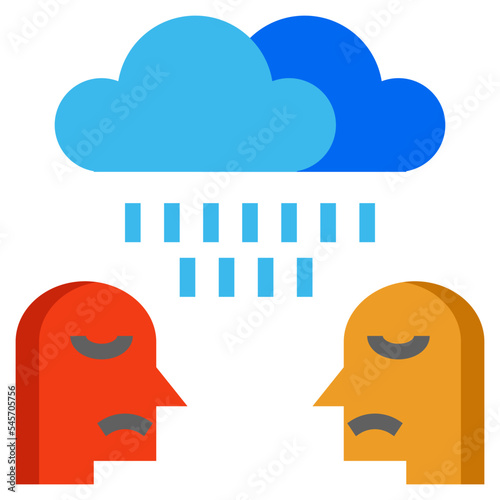 depression flat style icon