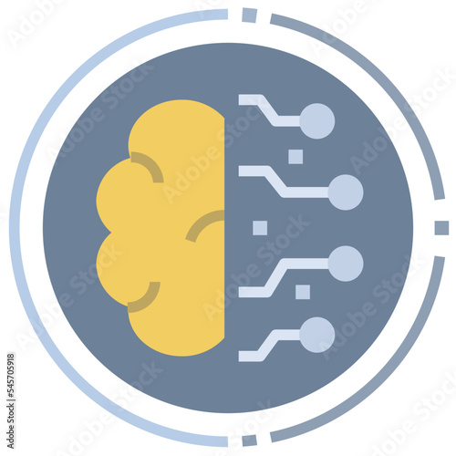 digitalization flat style icon