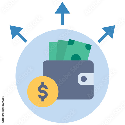 expense flat style icon