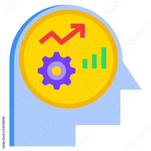 forecasting flat style icon
