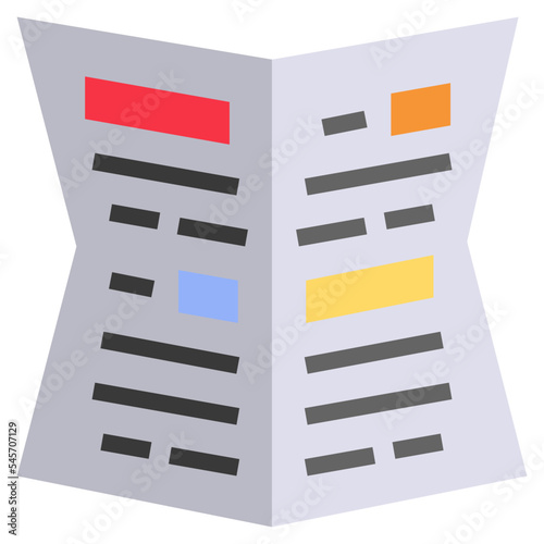 gazetted flat style icon