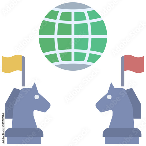 geopolitical flat style icon