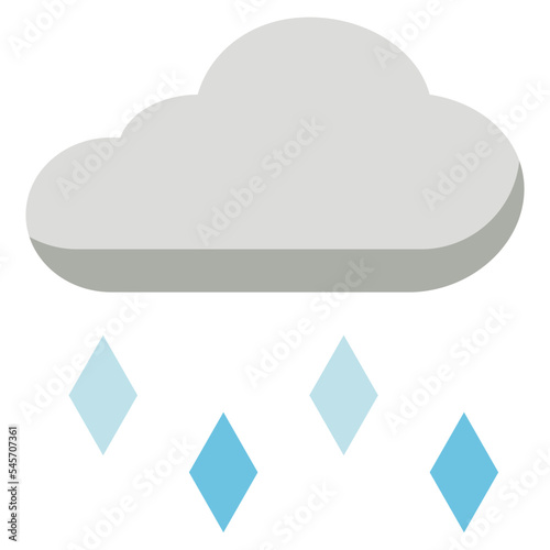hail flat style icon