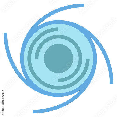 hurricane flat style icon