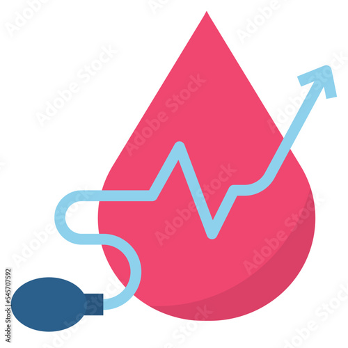 hypertension flat style icon