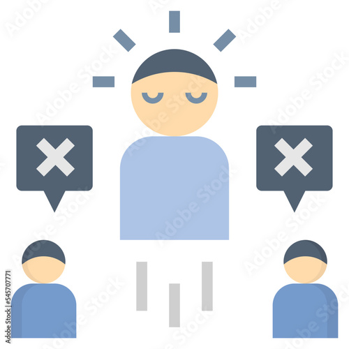 individual flat style icon
