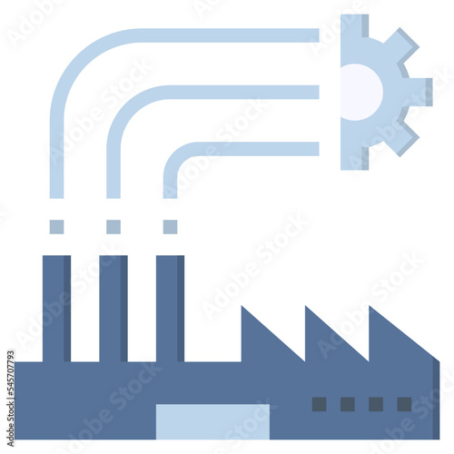 industrial flat style icon