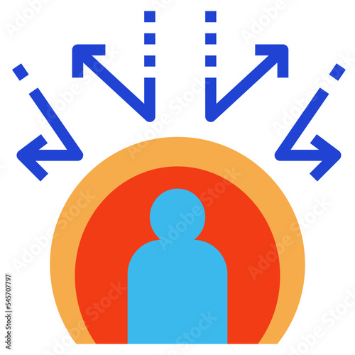 ineffective flat style icon