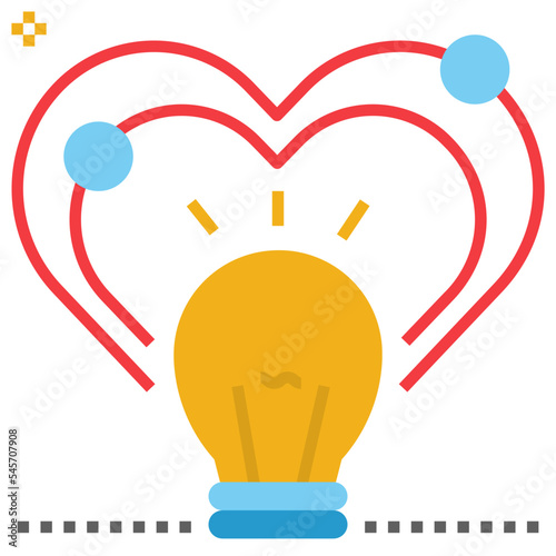 inspiration flat style icon