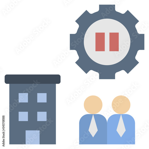job flat style icon