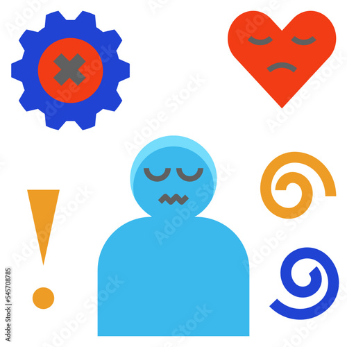 mental flat style icon