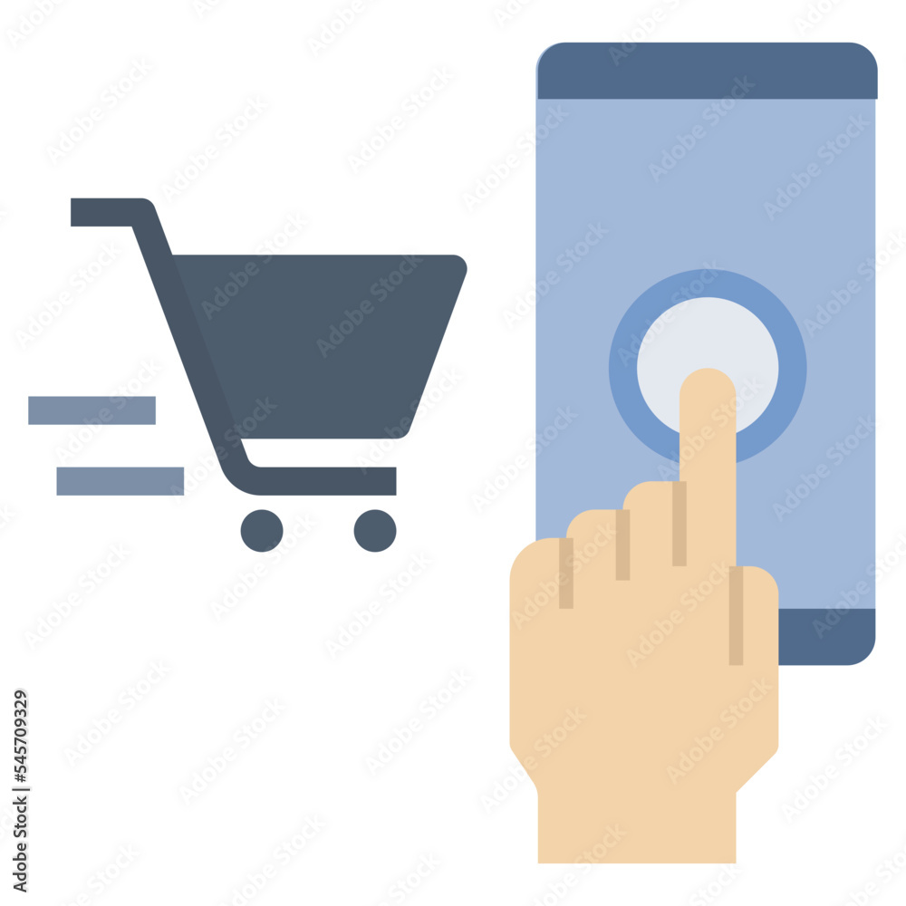 online flat style icon online flat style icon