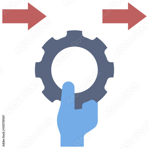 operate flat style icon