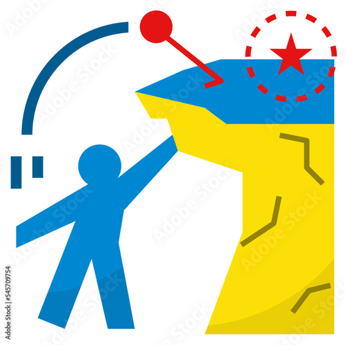 perseverance flat style icon