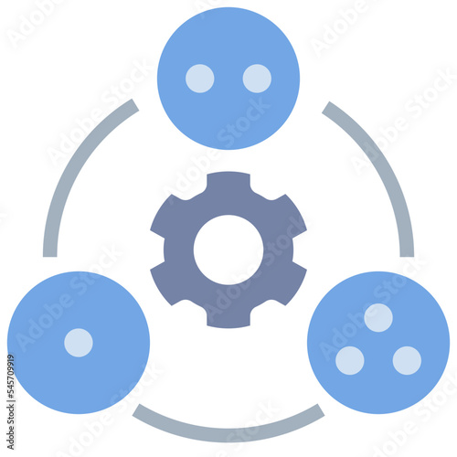 phase flat style icon
