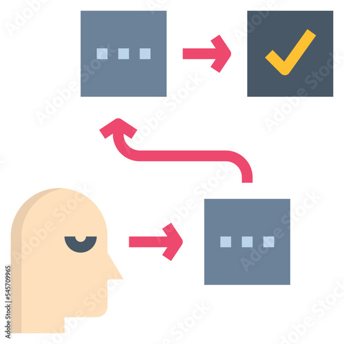 planning flat style icon