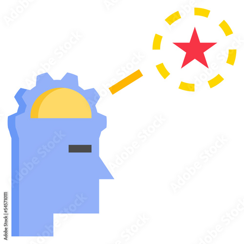 potential flat style icon