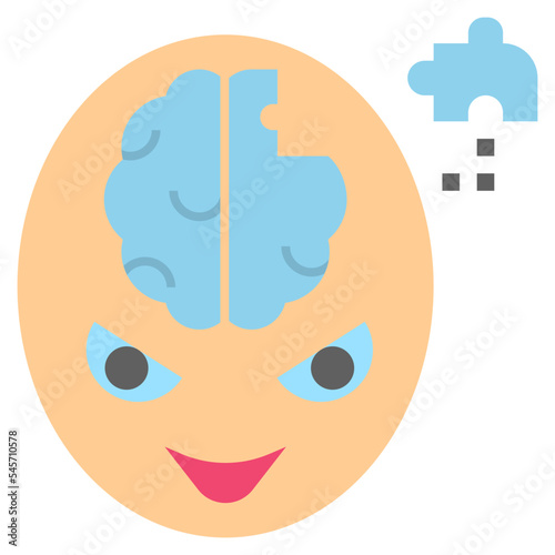 psychosis flat style icon