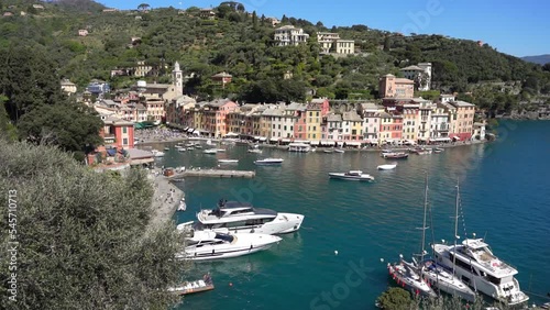 Portofino, beautiful view of the harbour, Italy
