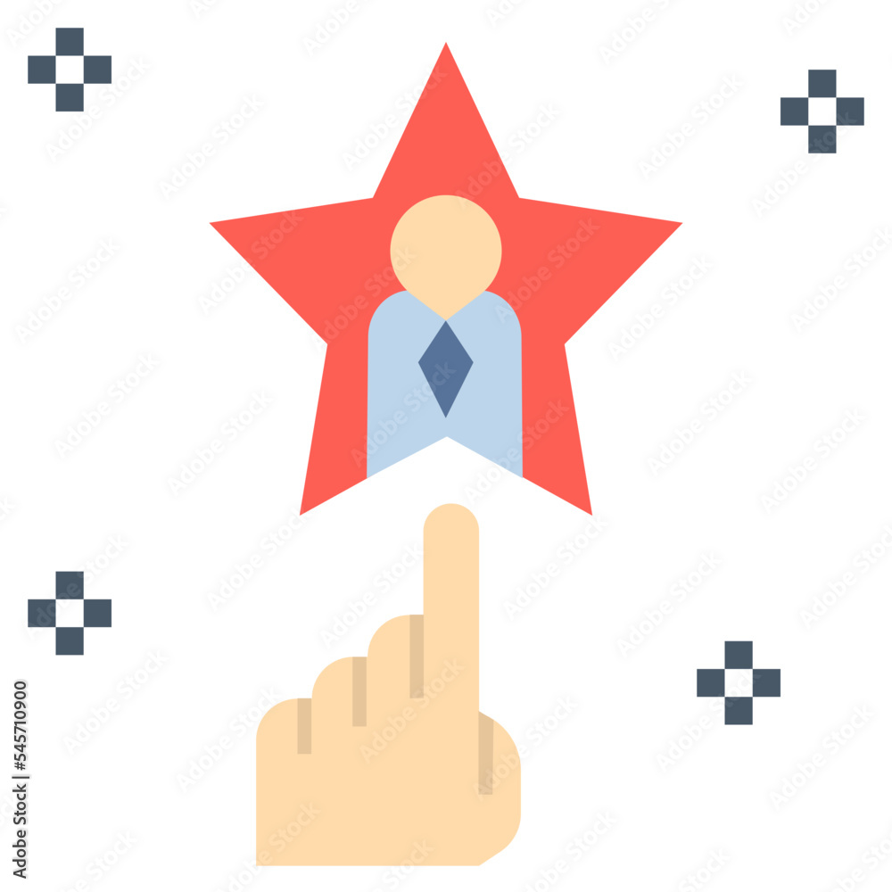 representative flat style icon representative flat style icon