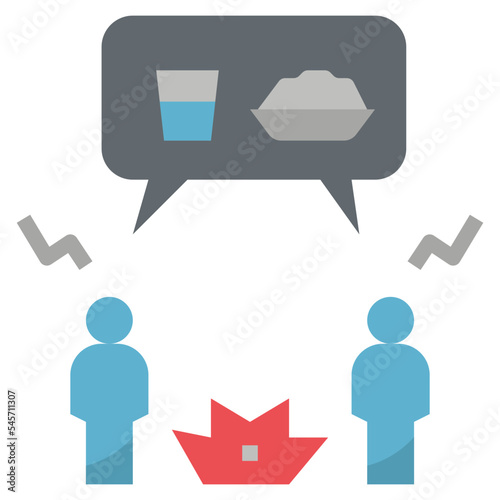 scramble flat style icon
