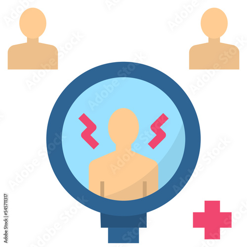screening flat style icon