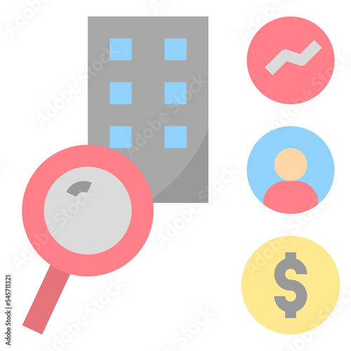 screening flat style icon