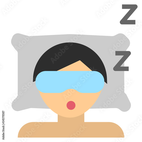 sleep flat style icon