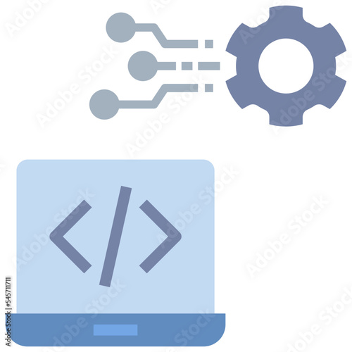 software flat style icon