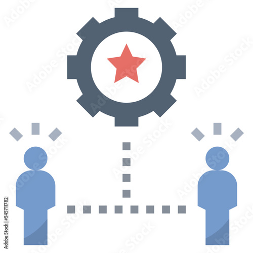 specialization flat style icon