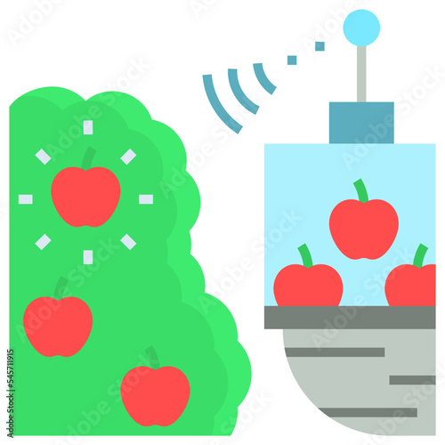 stereoscopic flat style icon