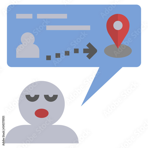 storytelling flat style icon