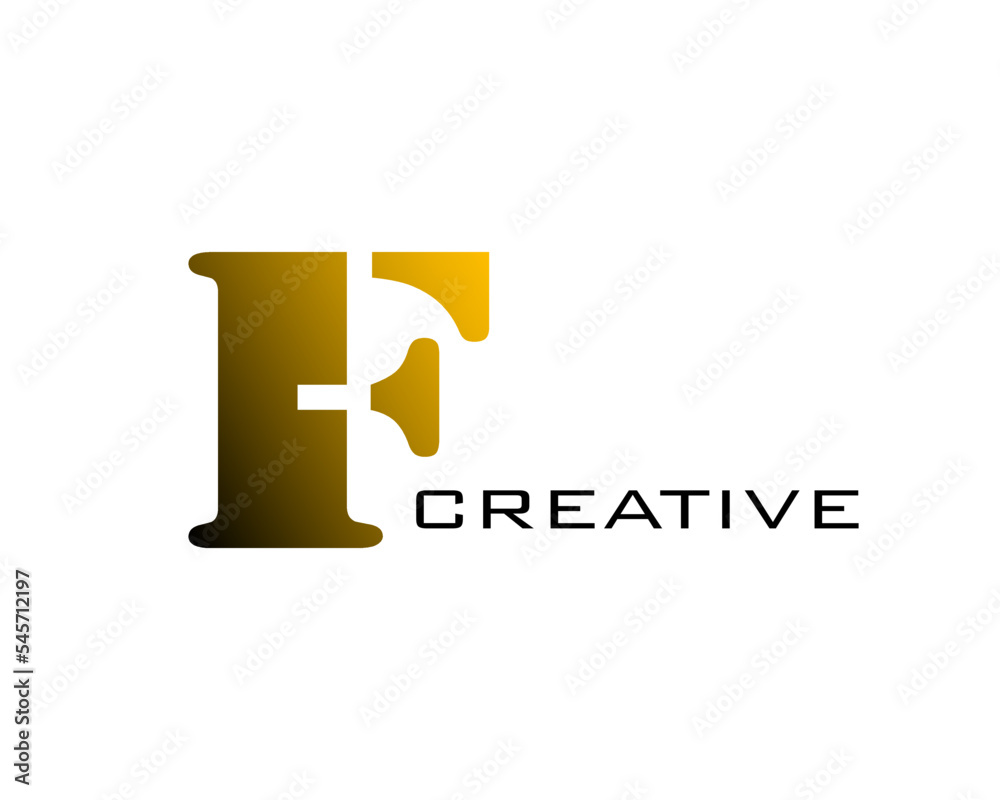 Initial F Letter Logo Gradient. Can be used for Business Logos and Branding. Flat Vector Logo Design Template Elements. Initial F Letter Logo Gradient. Can be used for Business Logos and Branding. Flat Vector Logo Design Template Elements.