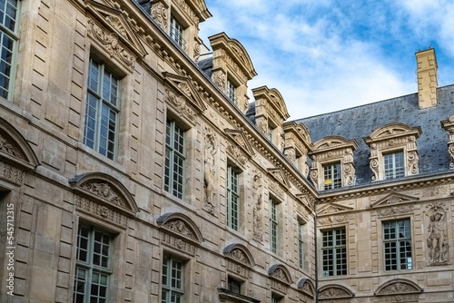 Paris, luxury building in the Marais 