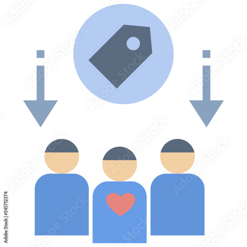 tangible flat style icon