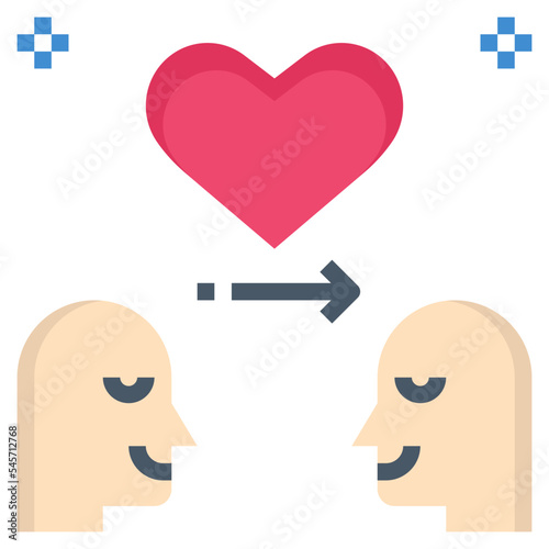 trust flat style icon
