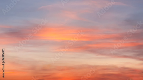 Beautiful of twilight sky for background, sunset sky, golden time of the sky, nature background, sky background. © Kenstocker