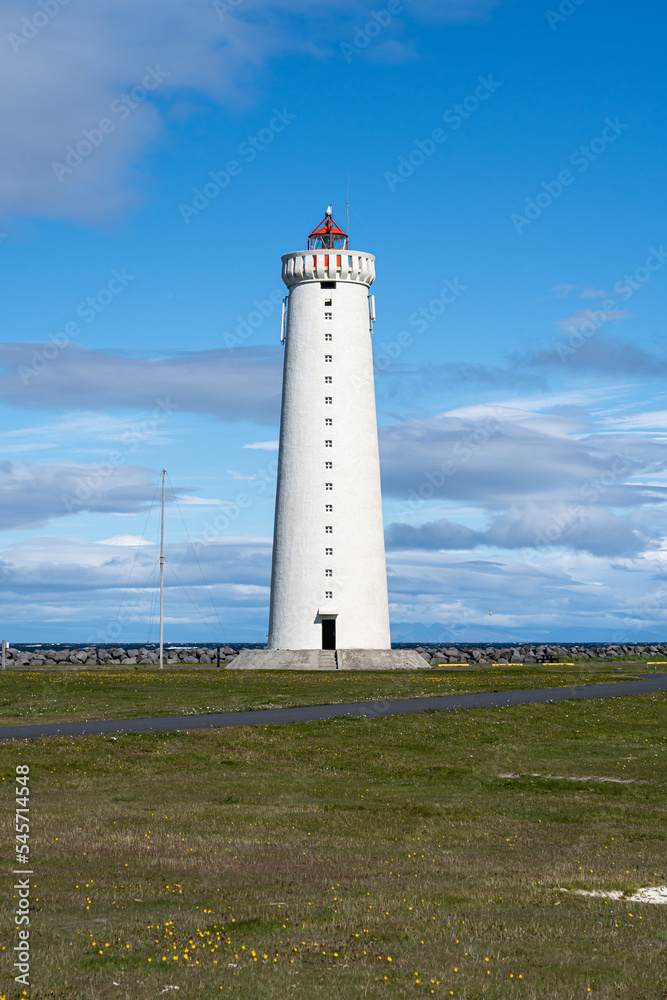 Gardskagaviti - the tallest lighthouse in Iceland by Gardur village on Reykjanes peninsula