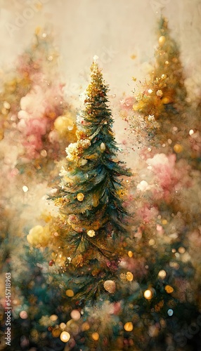 Abstract festive colorful b...