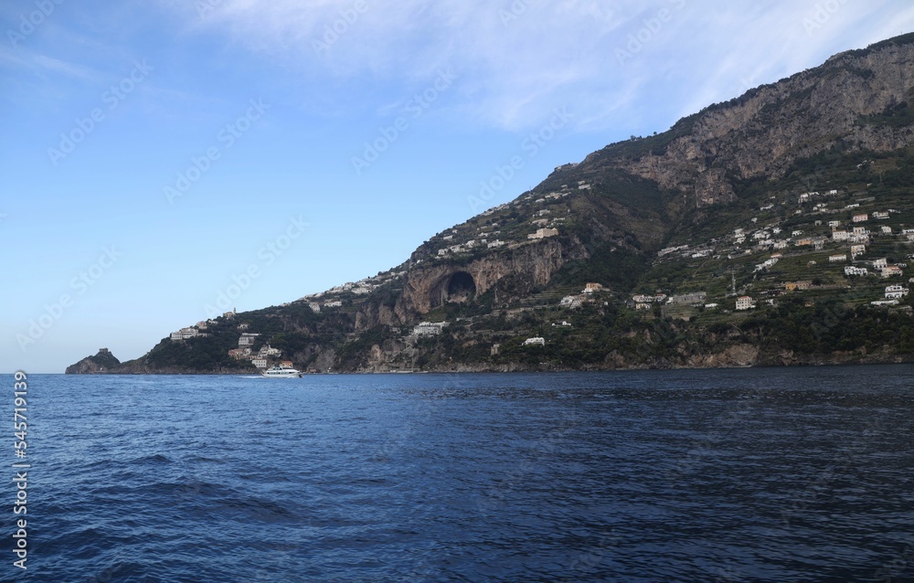 Beautiful view of the Amalfi Coast in the Province of Salerno, Italy Beautiful view of the Amalfi Coast in the Province of Salerno, Italy