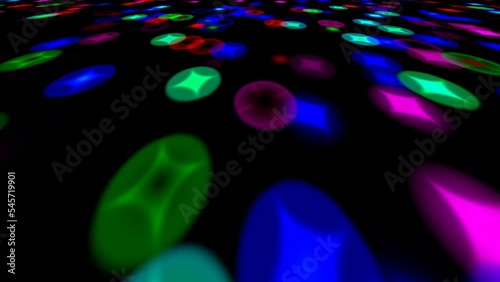 Abstract colorful kaleidoscopes that look random movement.