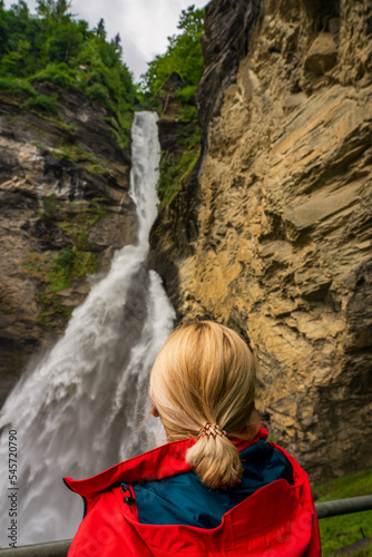 Fototapeta Naklejka Na Ścianę i Meble -  The Reichenbach Falls in the Swiss mountains.